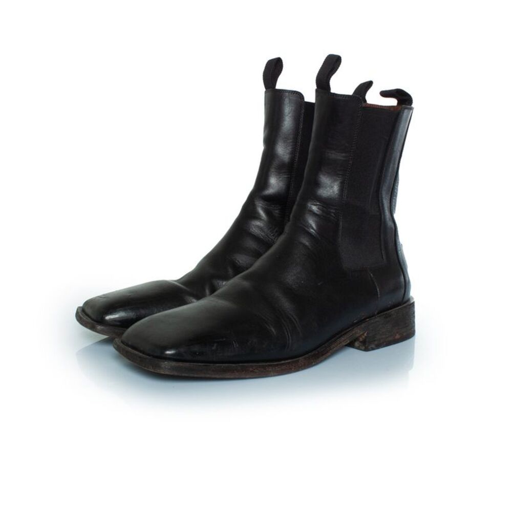 Marsell Black leather Chelsea boots